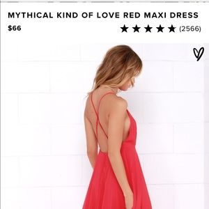 Lulus Mythical kind of love Red Dress